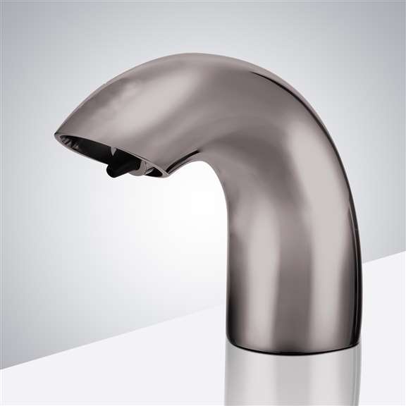 Fontana Lenox Brushed Nickel Commercial Bathroom Sink Deck Mount Automatic Foam Soap Dispenser